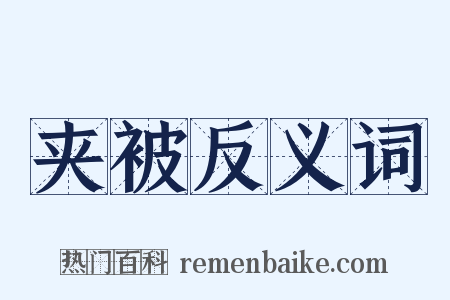 夹被反义词是什么意思的图片